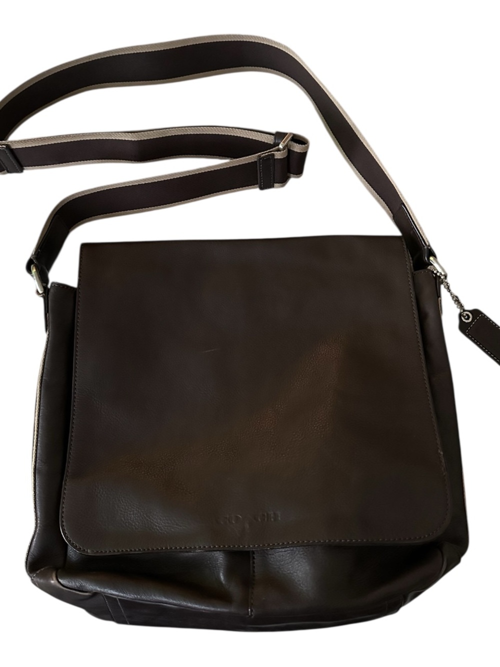 Coach 2014 Heritage Model# 70555 Brown Leather Messenger|Crossbody Bag.